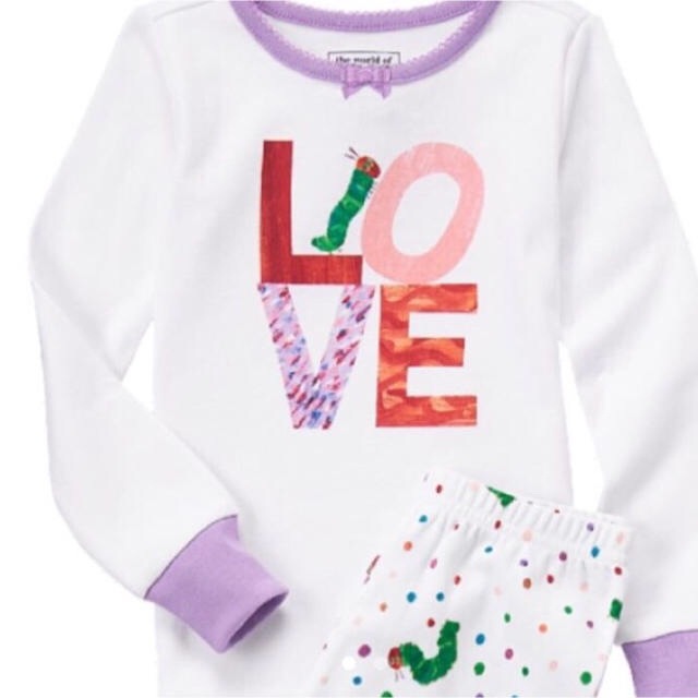 GYMBOREE(ジンボリー)の最終値下げ！新品‼︎ ジンボリー パジャマ はらぺこあおむし キッズ/ベビー/マタニティのキッズ服女の子用(90cm~)(パジャマ)の商品写真