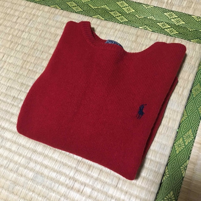 Ralph Lauren(ラルフローレン)の【専用】ラルフローレン　セーター　110 赤　レッド キッズ/ベビー/マタニティのキッズ服男の子用(90cm~)(ニット)の商品写真