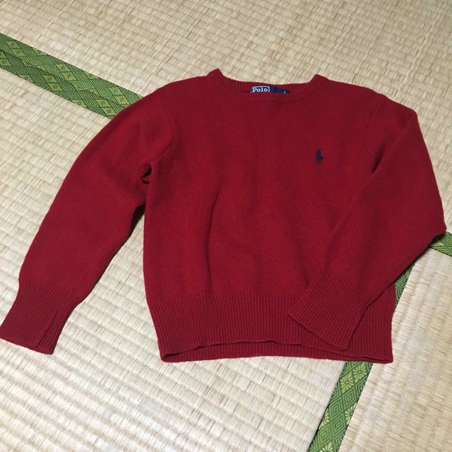 Ralph Lauren(ラルフローレン)の【専用】ラルフローレン　セーター　110 赤　レッド キッズ/ベビー/マタニティのキッズ服男の子用(90cm~)(ニット)の商品写真