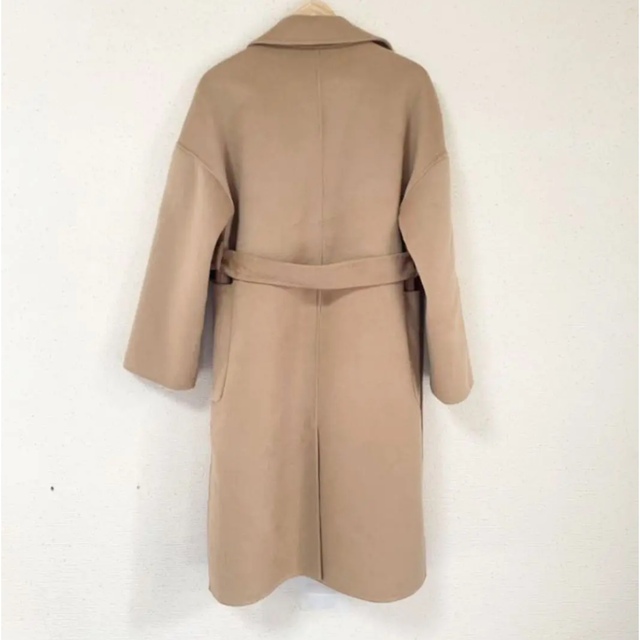インポート❤️綺麗色ライトベージュ❤️チェスターロングコート レディースのジャケット/アウター(ロングコート)の商品写真