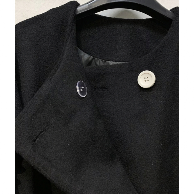 yori ダブルパフスリーブコート レディースのジャケット/アウター(ノーカラージャケット)の商品写真
