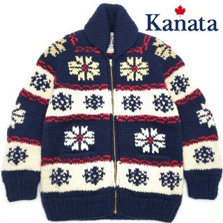 カナタ(KANATA)の数量限定Limited◆Kanata◆カナダ製カウチンセーターネイビー 493(ニット/セーター)