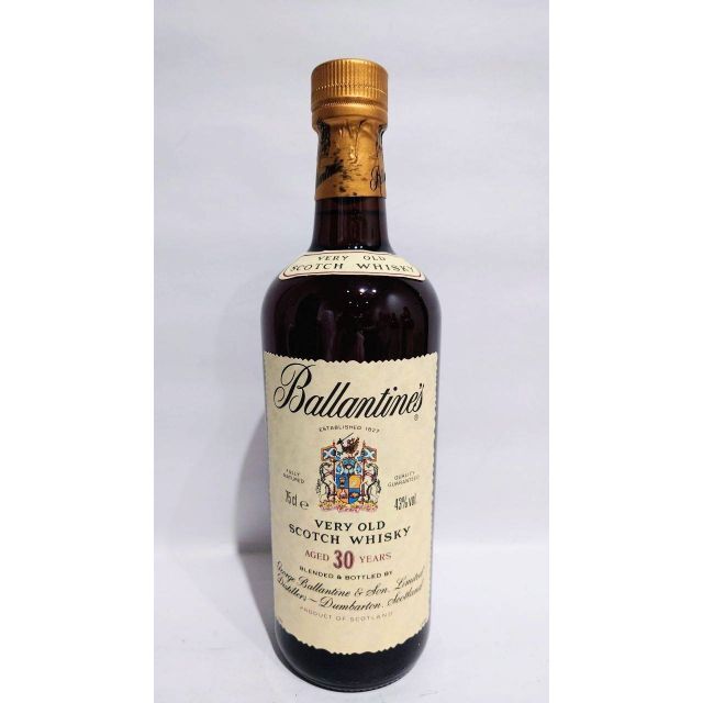 【未開栓】バランタイン 30年 ベリーオールド 金キャップ 750ml　43％食品/飲料/酒