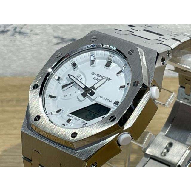 単品販売/受注生産 新品未使用 Gショック シルバーメタル カスタム