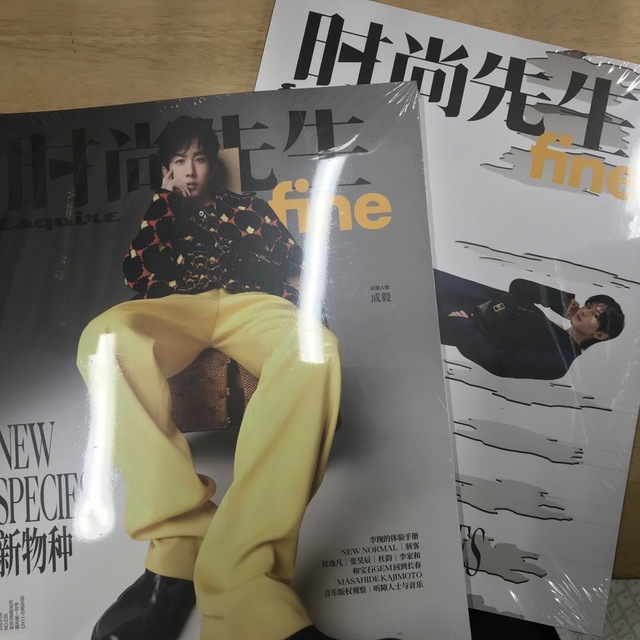 时尚先生FINE 杂志2册 成毅封面 エンタメ/ホビーの雑誌(アート/エンタメ/ホビー)の商品写真