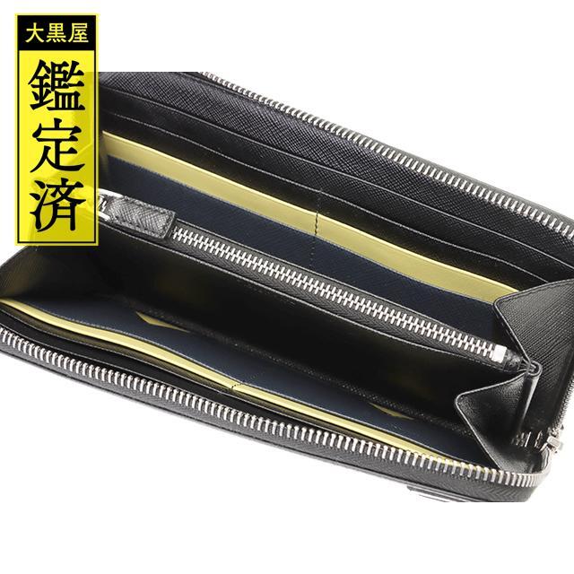 なかなか綺麗PRADAプラダサフィアーノラウンドファスナー長財布