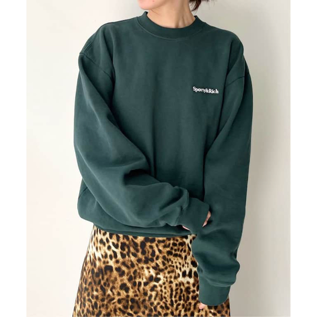 Sporty＆Rich LOGO CREW NECK スウェット-