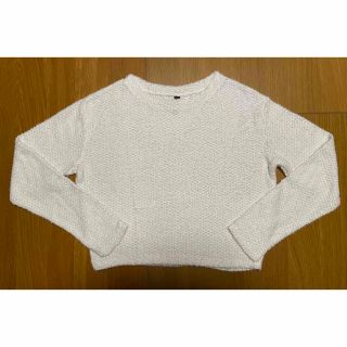 エイチアンドエイチ(H&H)のH&M ホワイト　ラメ　ニット　白　(ニット/セーター)