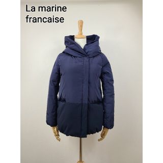 マリンフランセーズ(LA MARINE FRANCAISE)の美品 la marine francaise フーディーショートダウン(ダウンジャケット)