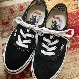 ヴァンズ(VANS)のVans POP CUSH スエード US6/24.0cm  黒(スニーカー)