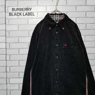 バーバリーブラックレーベル(BURBERRY BLACK LABEL)の【BURBERRY BLACKLABEL】コーデュロイ　長袖シャツ(シャツ)