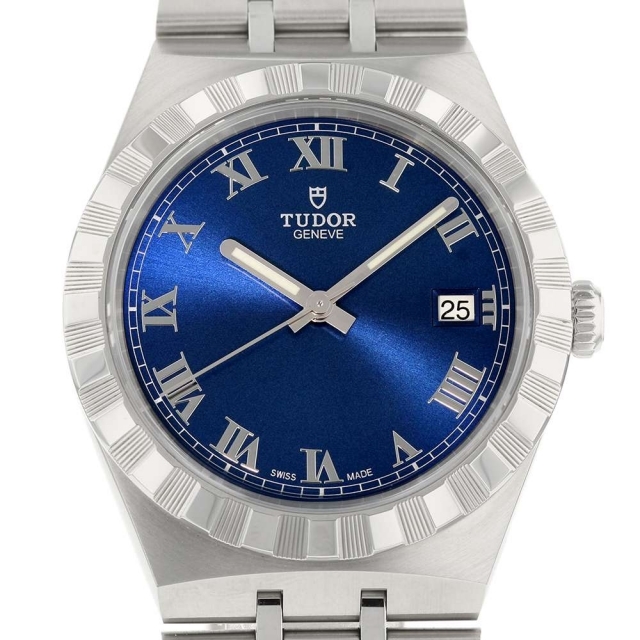 Tudor - チュードル ロイヤル デイト 28500 TUDOR 腕時計 ブルー文字盤 チューダー