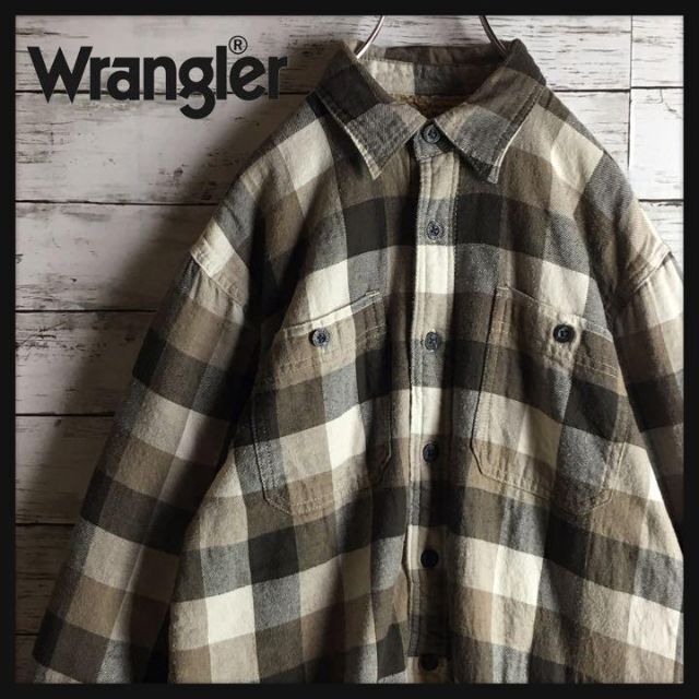 Wrangler - 【裏ボア】ラングラー☆裏ボア付ネルシャツ 裏起毛 ...