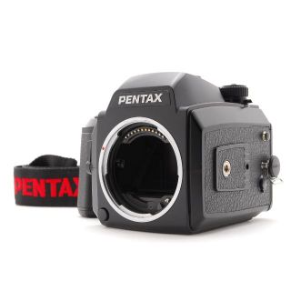 ペンタックス(PENTAX)の使用感少な目 外観良好＆動作確認済み PENTAX 645N ストラップ付き(フィルムカメラ)