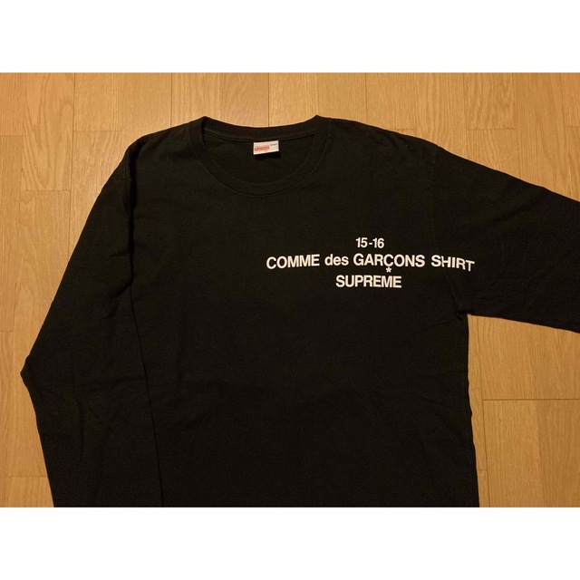 XL supreme コムデギャルソンシャツ ロングスリーブ tee Tシャツ