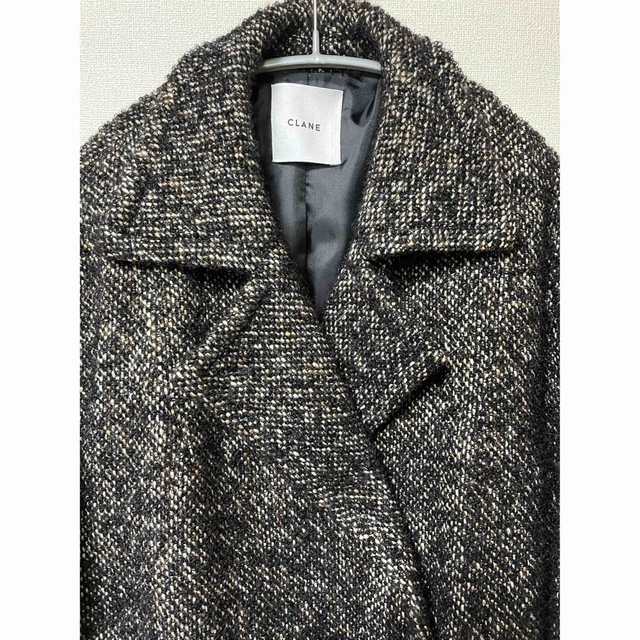 CLANE(クラネ)のCLANE MIX LOOP TWEED BOX COAT レディースのジャケット/アウター(ピーコート)の商品写真