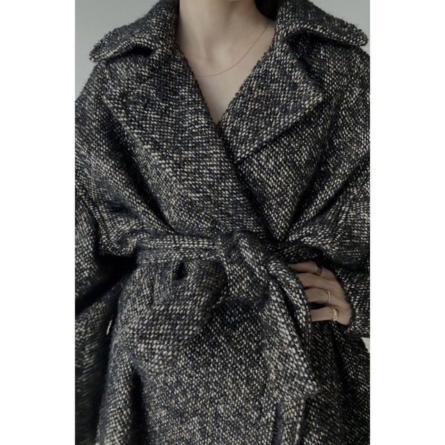 CLANE(クラネ)のCLANE MIX LOOP TWEED BOX COAT レディースのジャケット/アウター(ピーコート)の商品写真