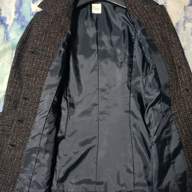 日本製 ヴィニー ミックスカラー ツイードジャケット Vigny