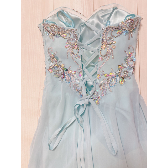 キャバドレス　テールスカート　ストールセット　Mサイズ レディースのフォーマル/ドレス(ナイトドレス)の商品写真
