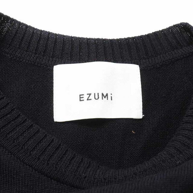 other(アザー)のEZUMI サイドプリーツニットワンピース  ロング 切替 ノースリーブ M レディースのワンピース(ロングワンピース/マキシワンピース)の商品写真