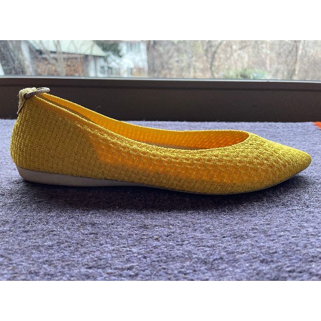 offen plain rectangular pattern /Yellow レディースの靴/シューズ(バレエシューズ)の商品写真