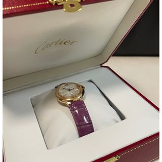 カルティエ(Cartier)の超美品！カルティエ　バロンブルー　ドゥ　カルティエウォッチ　ダイヤモンド28MM(腕時計)