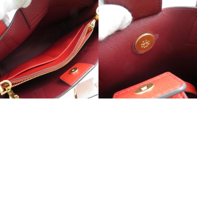 Tory Burch(トリーバーチ)の未使用品 Tory Burch トリーバーチ ウォーカー　スモール　サッチェル　定価6.9万　2WAY　ショルダーバッグ ハンドバッグ レザー レッド レディース【中古】 レディースのバッグ(ハンドバッグ)の商品写真