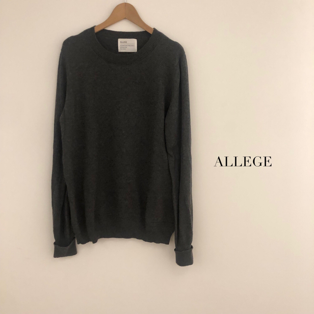 ALLEGE(アレッジ)の【men's】ALLEGE アレッジ　日本製カシミア混ニット メンズのトップス(ニット/セーター)の商品写真