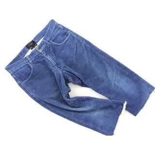 ビームス(BEAMS)のBEAMS ビームス コーデュロイ クロップド パンツ sizeS/青 ◇■ メンズ(その他)