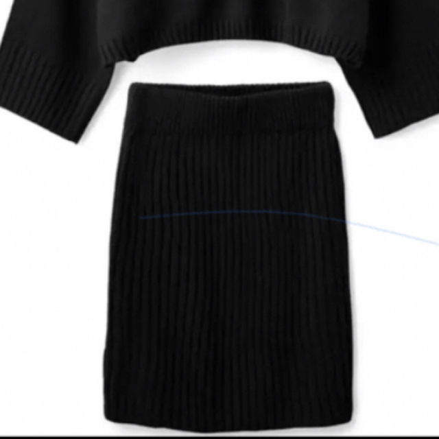 GRL(グレイル)のGRL ニット セットアップ スカート レディースのスカート(ひざ丈スカート)の商品写真