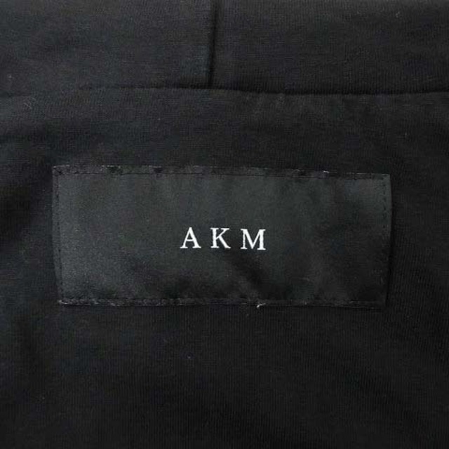 AKM(エイケイエム)のAKM ストレッチ パーカー ダブルジップ zip hooded parka 黒 メンズのトップス(パーカー)の商品写真