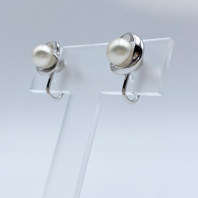 【新品同様・箱付】ミキモト ピアス イヤリング パール 真珠 7mm シルバー