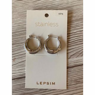 レプシィム(LEPSIM)のLEPSIM ステンレスフープピアス新品、未使用(ピアス)