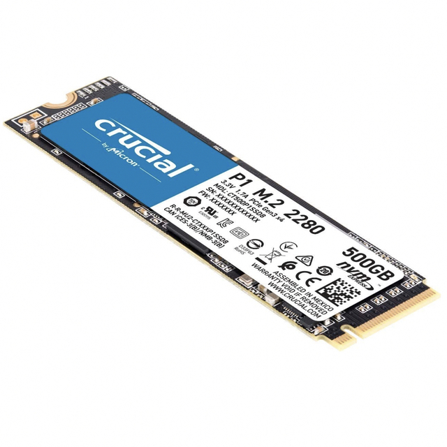 Crucial P1 500GB M.2 SSD