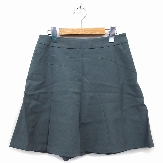 CROLLA(クローラ)のクローラ crolla フレア スカート ミニ 無地 シンプル 38 グリーン レディースのスカート(ミニスカート)の商品写真