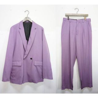 美品20SS THRAW テーラード + パンツ セットアップ スーツ513M▲