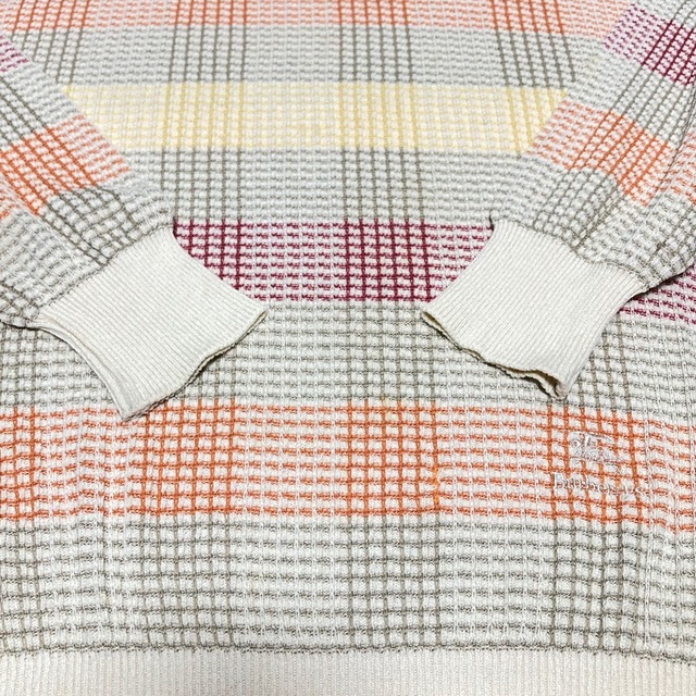 BURBERRY(バーバリー)のBurberrys　ワッフルニット　バーバリー　90s　セーター　貴重　チェック メンズのトップス(ニット/セーター)の商品写真