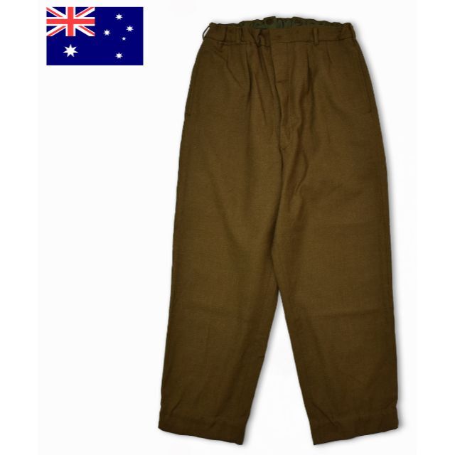60's オーストラリア軍 2タック ウール ドレス トラウザーズ W37