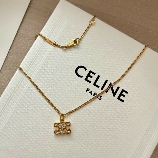 celine - CELINE☆トリオンフ ラインストーン ネックレスの通販 by Lelar's shop｜セリーヌならラクマ