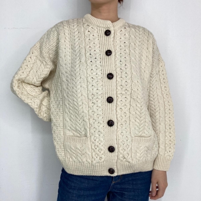 carraig donn (キャレイグドン) メリノウールニットカーディガン www