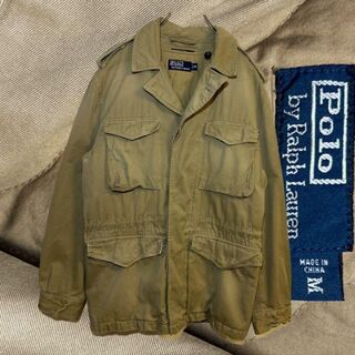 ポロラルフローレン(POLO RALPH LAUREN)のPOLO by ralph laurenミリタリージャケットサファリジャケットM(ミリタリージャケット)