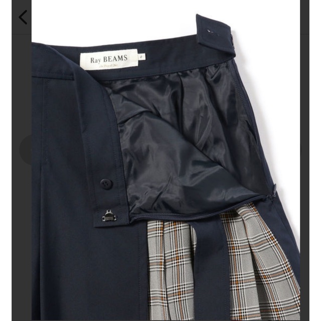 Ray BEAMS(レイビームス)のレイビームス　チェック　キリカエ　プリーツスカート  レディースのスカート(ロングスカート)の商品写真