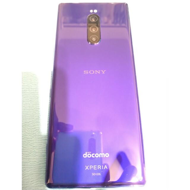 【極上美品13679】SO-03L　判定○　SONY Xperia1 紫