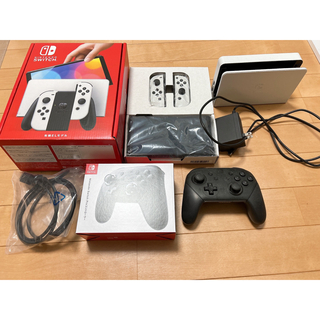 任天堂 - Nintendo Switch 有機ELモデル ホワイト+プロコン付の通販 by ...