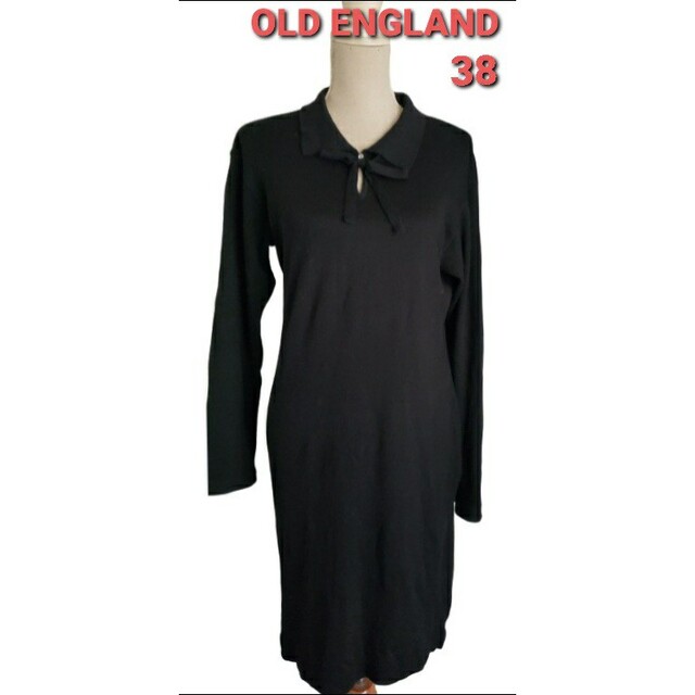 OLD ENGLAND(オールドイングランド)の大変美品　OLD ENGLAND  シンプル可愛いニットワンピース レディースのワンピース(ひざ丈ワンピース)の商品写真