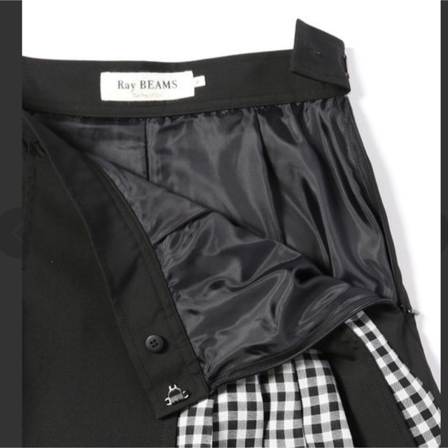 Ray BEAMS(レイビームス)のレイビームス　チェック　キリカエ　プリーツスカート  レディースのスカート(ロングスカート)の商品写真