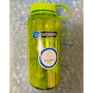 ナルゲン(Nalgene)のナルゲン　ワイドマウスボトル　１ℓ スプリンググリーン(登山用品)