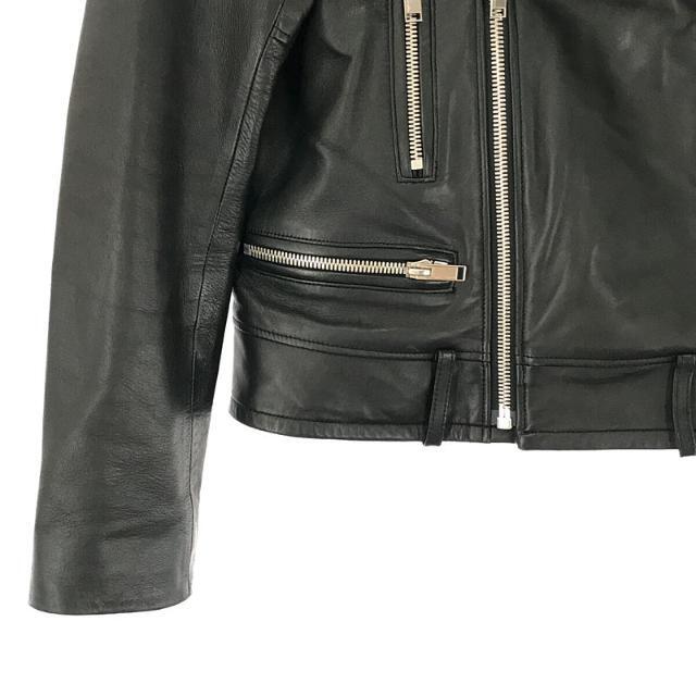 【美品】 upper hights / アッパーハイツ | THE RIDERS 羊革 ラムスキン ダブル レザー ライダース ジャケット | 1 | ブラック | レディース