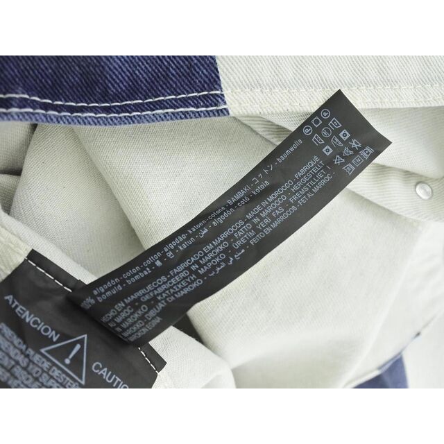 ZARA(ザラ)のZARA ザラ バックプリント ストライプ シャツ ジャケット sizeM/紺x白 ◇■ メンズ メンズのジャケット/アウター(その他)の商品写真