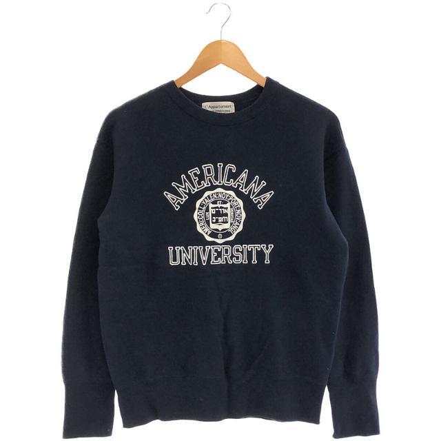 L'Appartement / アパルトモン | × AMERICANA College C/N Sweat カレッジプリントスウェット トレーナー  | F | ネイビー | レディース | フリマアプリ ラクマ